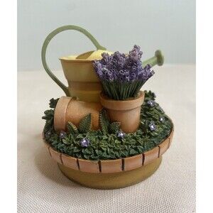 Our America by Yankee Candle Flowers Watering Can Jar Candle Topper Capper Lid